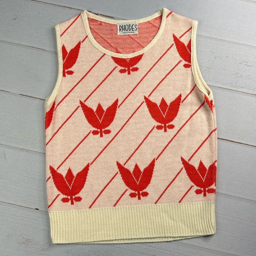 RHODES CALIFORNIA Vintage Sweater Vest